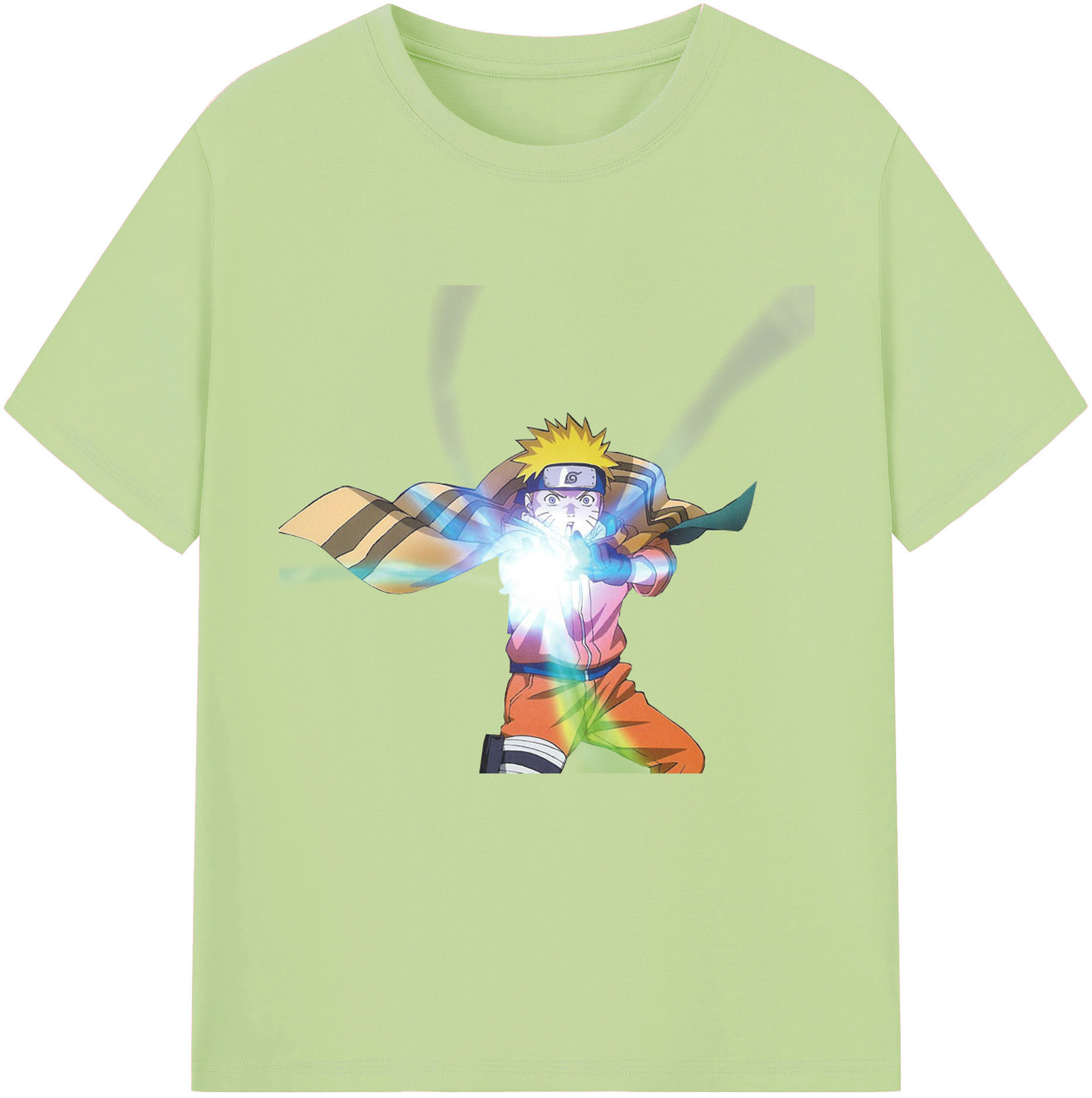 （画像用） NARUTO -ナルト- うずまき ナルト Uzumaki Naruto 綿100％半袖Tシャツ（フロントプリント）